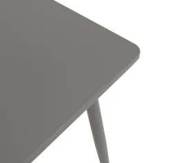 Bistrotisch DENVER 70x70cm quadratisch, Metall grau ^ DEGAMO Best
