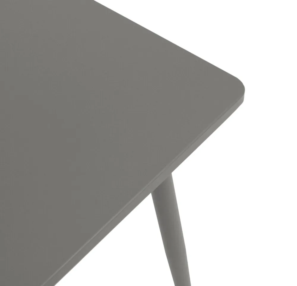 Bistrotisch DENVER 70x70cm quadratisch, Metall grau ^ DEGAMO Best