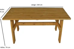 DEGAMO Garnitur FREITAL 2-teilig 150cm, Kiefer Clearance