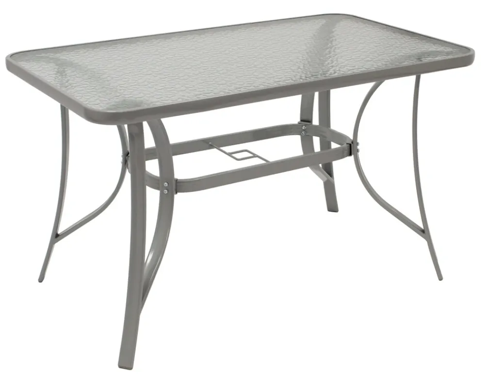 DEGAMO Garnitur PINO 5-teilig, Metall + Kunstgewebe schwarz Discount