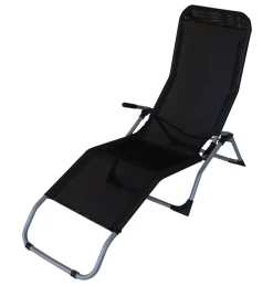 DEGAMO Gesundheitsliege SYLT, Stahl + Kunstgewebe schwarz, faltbar