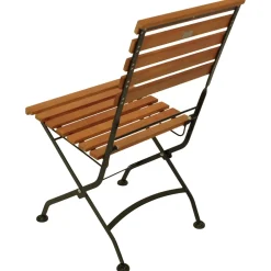 DEGAMO Klappstuhl HOFGARTEN, Flachstahl schwarz + Eukalyptus geölt, 2 Stück, FSC®-zertifiziert Hot