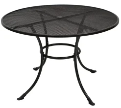 Tisch RIVO 110cm rund, Streckmetall eisengrau ^ DEGAMO Sale