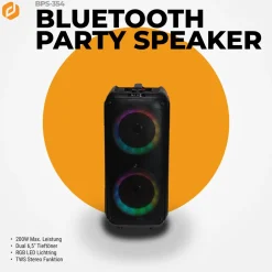 Denver BPS-354 Bluetooth Party Lautsprecher, 200W mit TWS-Funktion Best