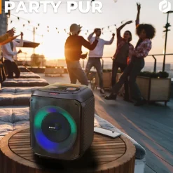 BPS-250 Bluetooth Party Lautsprecher, 400W mit LED-Lichtshow ^ Denver Online
