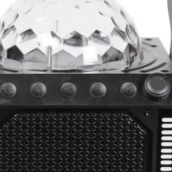 BTM-618 Bluetooth Lautsprecherbox–Discolicht, Mikrofon, schwarz ^ Denver Online