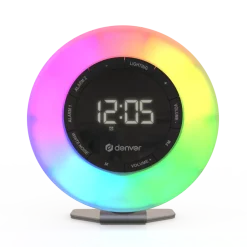 Denver CRL-342 Radiowecker mit Stimmungslicht und white-noise, weiß Sale