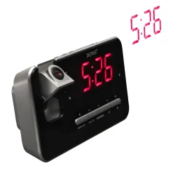 CRP-618 Radiowecker–180° Projektion, Dual-Alarm, schwarz ^ Denver Best