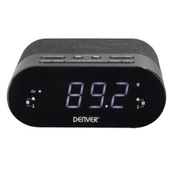 CRQ-107 Radiowecker – PLL/FM, Dual Alarm, Qi-Ladung, schwarz ^ Denver Sale