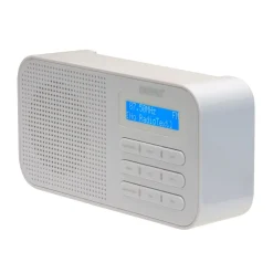 Denver DAB-42 FM-Radio– Batteriebetrieb, Dual-Alarm-Wecker, weiß Weiss New