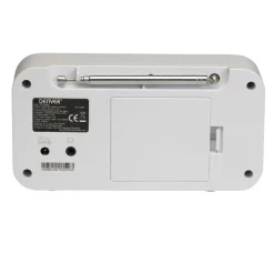 Denver DAB-42 FM-Radio– Batteriebetrieb, Dual-Alarm-Wecker, weiß Weiss New