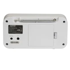 Denver DAB-42 FM-Radio– Batteriebetrieb, Dual-Alarm-Wecker, weiß Weiss New