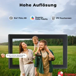PFF-1515 Digitaler WLAN-Bilderrahmen– 15.6" Touchscreen, ^ Denver Best