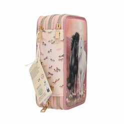 3-Fach Federtasche BLOSSOM PONY inkl. Stifte Miss Melody 7,5 x 13 x 20 cm ^ Depesche Sale