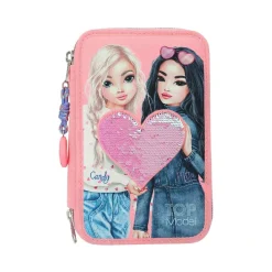 3-Fach Federtasche inkl. Stifte TOPModel 20,5 x 14,3 x 7,5 cm ^ Depesche Best