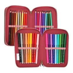 3-Fach Federtasche LEOHEART TOPModel 7,5 x 13 x 20 cm ^ Depesche Online