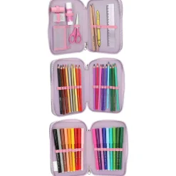 Depesche 3-Fach Federtasche mit appliziertem Flügel inkl. Stifte Ylvi 7,5 x 13,5 x 20 cm lila Best