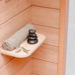 ® Infrarotkabine Infrarotsauna PIERSON 135cm x 105cm inkl. 5 Vollspektrumstrahler, 3 Karbonstrahler, 2 Personen ^ Dewello Sale