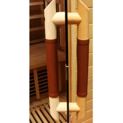 ® Infrarotkabine Infrarotsauna TORONTO 160cm x 110cm inkl. 5 Vollspektrumstrahler, 4 Karbonstrahler, 4 Personen ^ Dewello Clearance