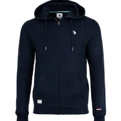 U.S. Polo Assn. Diagona Feece Carbon Finish Sweatjacke Herren Sweatjacke Weiß Discount