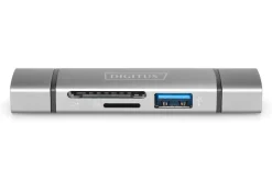 DIGITUS Dual Card Reader Hub USB-C™ / USB 3.0, OTG ^ Assmann