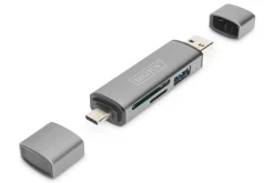 DIGITUS Dual Card Reader Hub USB-C™ / USB 3.0, OTG ^ Assmann