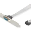 DIGITUS Slotblech Adapterkabel D-Sub9/St, IDC 2x 5pin/Bu 0.25m ^ Assmann