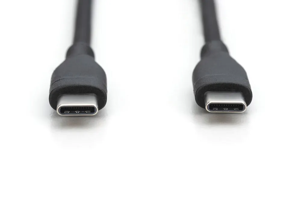 DIGITUS USB-C Silikon Anschlusskabel, 1m, schwarz ^ Assmann Online