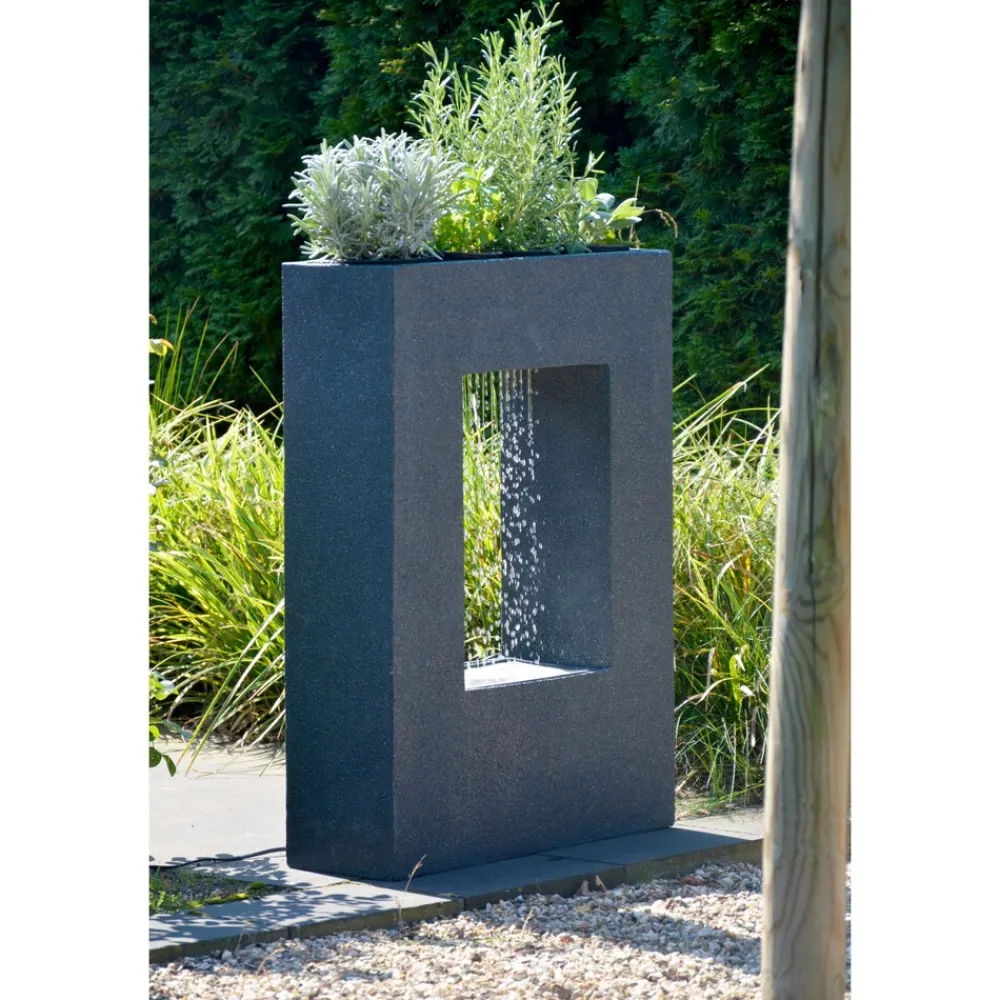 96110e Design-Gartenbrunnen mit Pflanzoption ^ Dobar Outlet