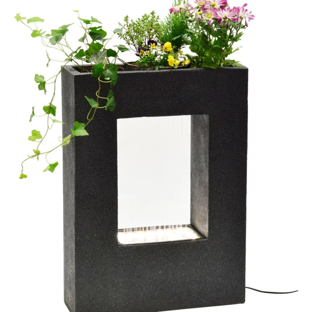 96110e Design-Gartenbrunnen mit Pflanzoption ^ Dobar Outlet