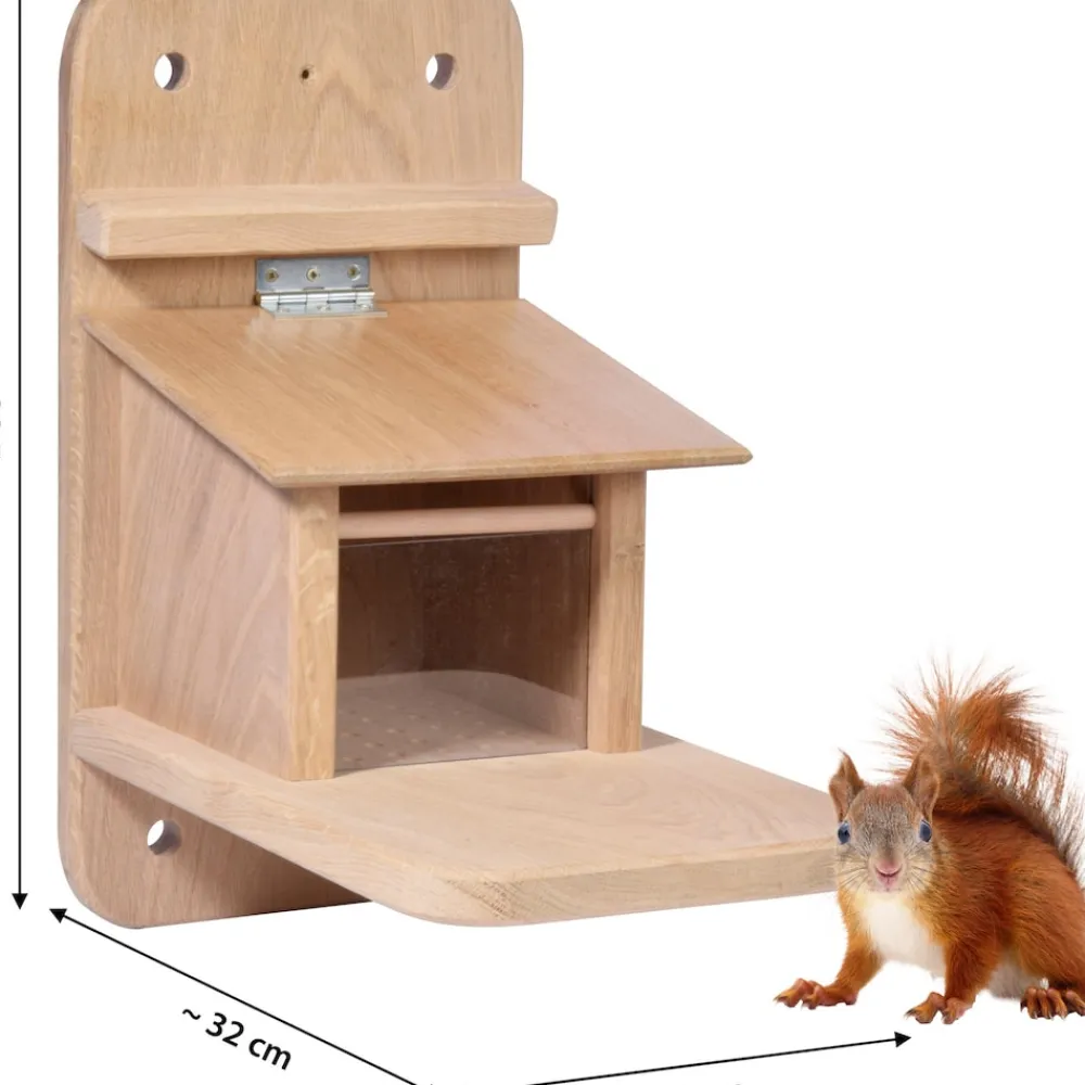 Eichhörnchenfutterstation Premium Eiche ^ Dobar New