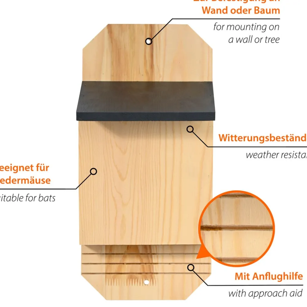 Dobar Fledermauskasten "Microchiroptera", Anthrazit New