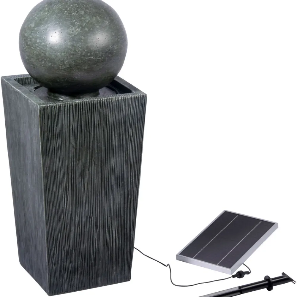 Gartenbrunnen „Apollon“ mit Solar-Panel Wasserspiel Brunnen ^ Dobar Clearance
