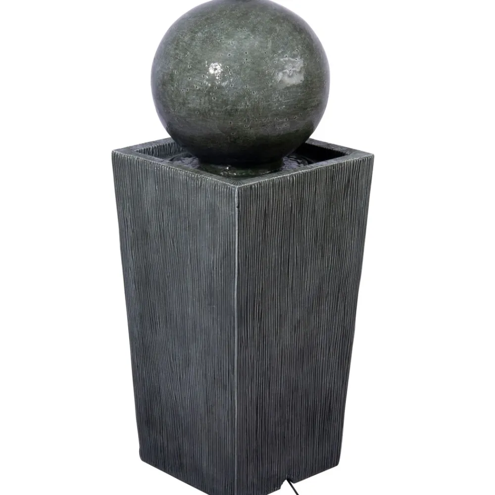 Gartenbrunnen „Apollon“ mit Solar-Panel Wasserspiel Brunnen ^ Dobar Clearance