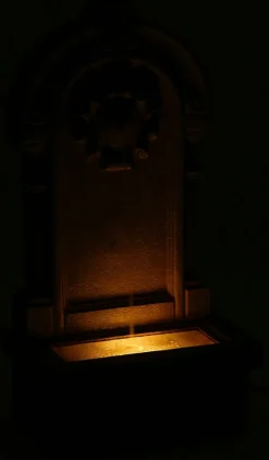 Dobar Gartenbrunnen „Poseidon“ mit Solar-Panel Wasserspiel Brunnen Clearance