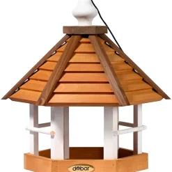 Dobar großes Vogelhaus "Goldener Oktober" für Ständermontage, Vogelfutterhaus zum Aufstellen Outlet