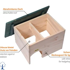 Dobar Igelhaus Bausatz mit grünem Dach Best