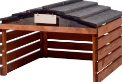 Dobar Mährobotergarage braun/schwarz Outlet