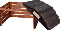 Dobar Mährobotergarage braun/schwarz Outlet