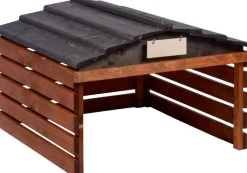 Dobar Mährobotergarage braun/schwarz Outlet