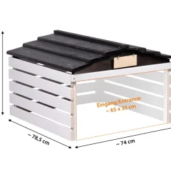 Dobar Mährobotergarage weiß/schwarz Sale