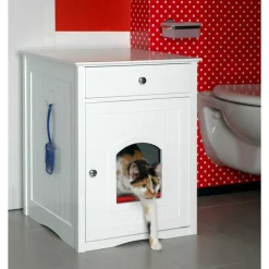 Dobar "Mohrle" Designer-Katzenschrank weiß Online