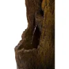 Polyresin-Brunnen mit Pumpe und LED´s, Baumstamm ^ Dobar Outlet