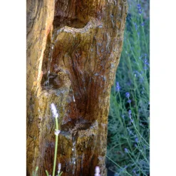 Polyresin-Brunnen mit Pumpe und LED´s, Baumstamm ^ Dobar Outlet