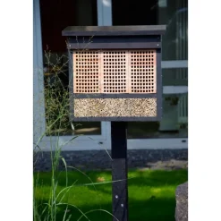 Dobar Profi-Insektenhotel, inkl. Pfahlständer und 3 Lärche-Nistblöcken Sale