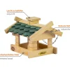 Vogelfutterhaus mit Schindeldach ^ Dobar Online