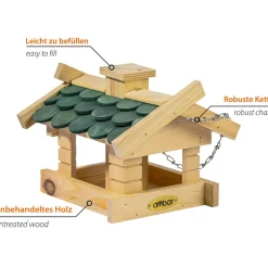 Vogelfutterhaus mit Schindeldach ^ Dobar Online