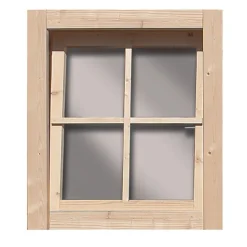 Dreh-/ Kippfenster aus Echtglas 38/40mm Gartenhausfenster ^ Karibu Holztechnik Hot