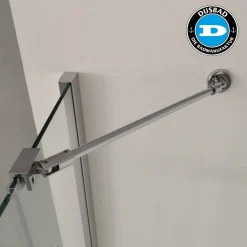 Wandanschluss-Set - Stabilisator für Duschkabine Glas/Wand 300mm, chorm ^ Dusbad Hot