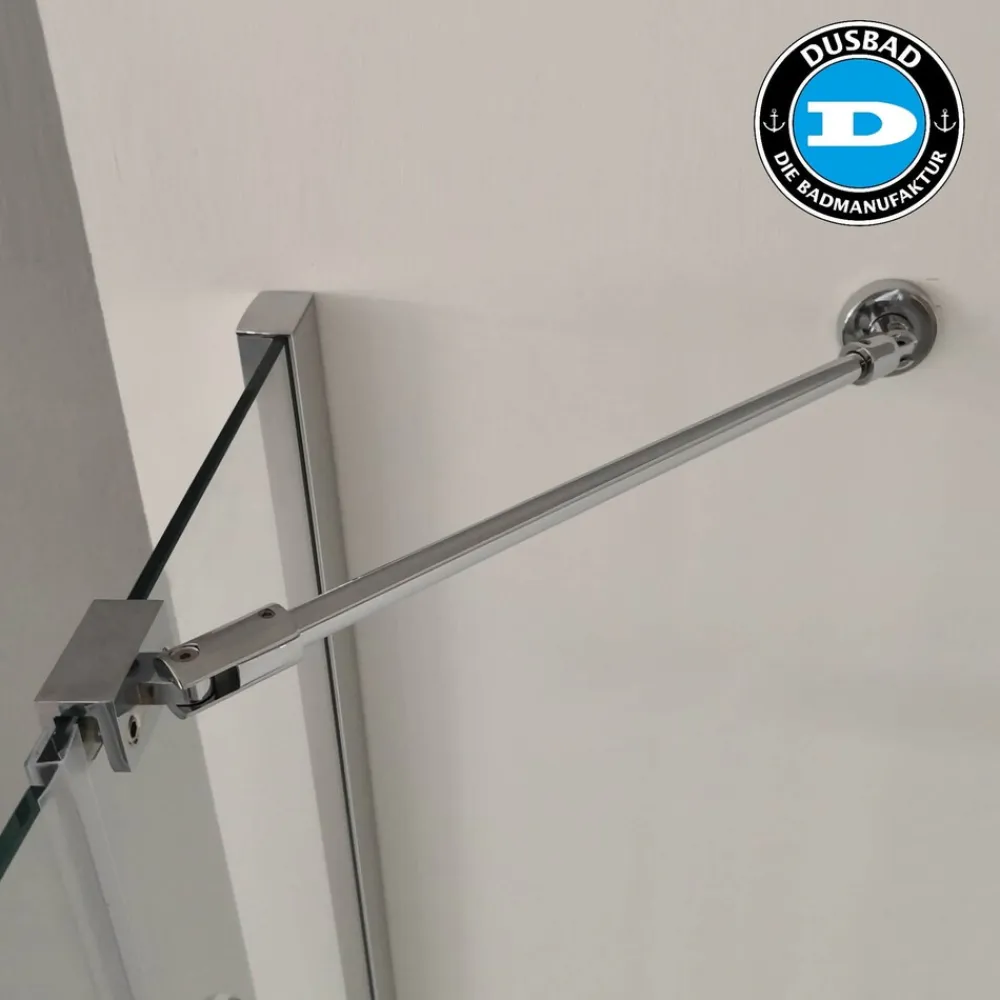 Wandanschluss-Set - Stabilisator für Duschkabine Glas/Wand 300mm, chorm ^ Dusbad Hot